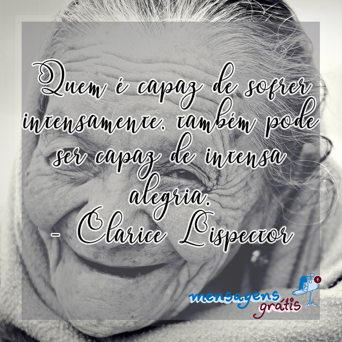 Frases de Clarice Lispector de Reflexão