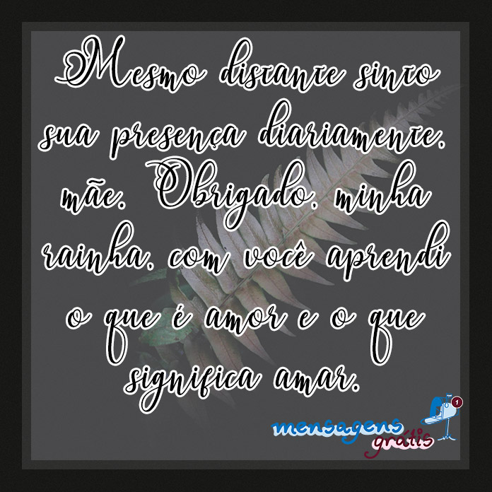 Mensagem para Quem Aprendeu o que é Amor com a Mãe