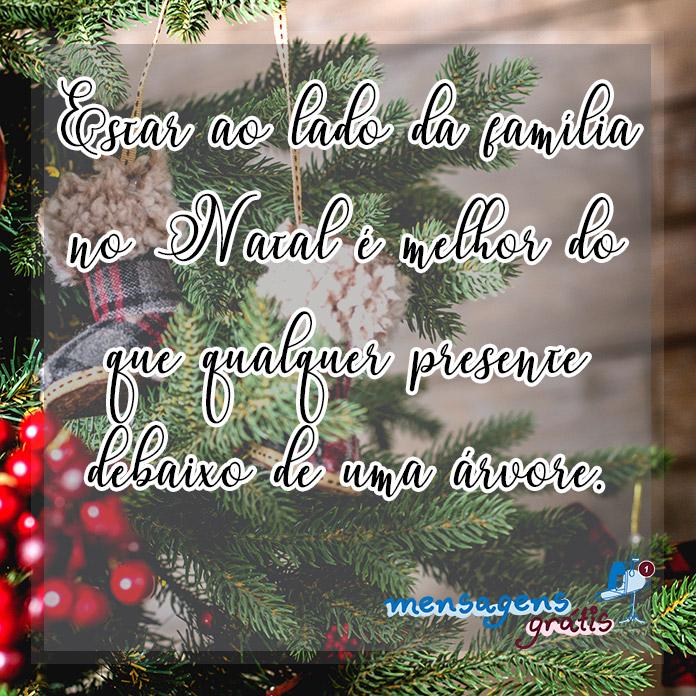 Mensagens de Feliz Natal para a Família